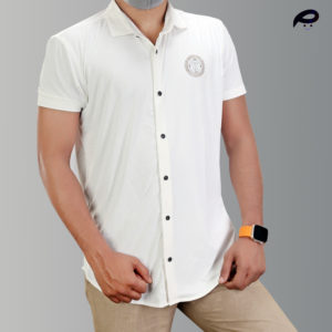Men’s Half-Sleeve Premium Shirt ( white )
