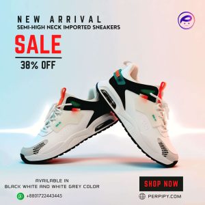 Premium Imported Semi-Neck Sneakers – Durable, Stylish & Value for Money